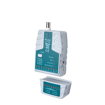 Tester kabelů BNC a RJ45, 10 Base-T, RJ-11/RJ-12 USOC