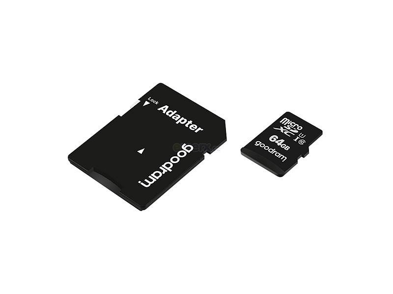 Karta paměťová GOODRAM micro SD 64 GB s adaptérem