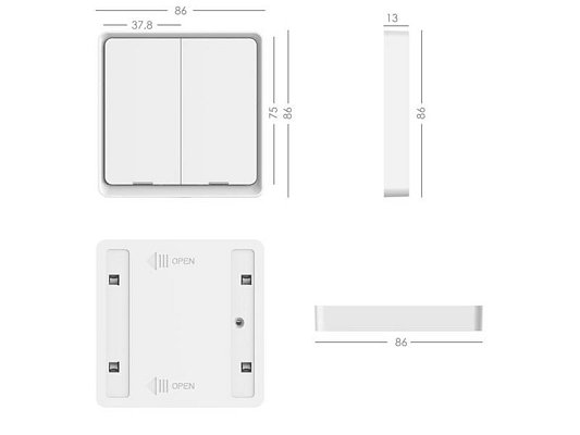 Smart vypínač osvětlení IMMAX NEO 07507L ZigBee Tuya