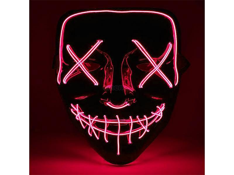 Maska svítící 4L červená