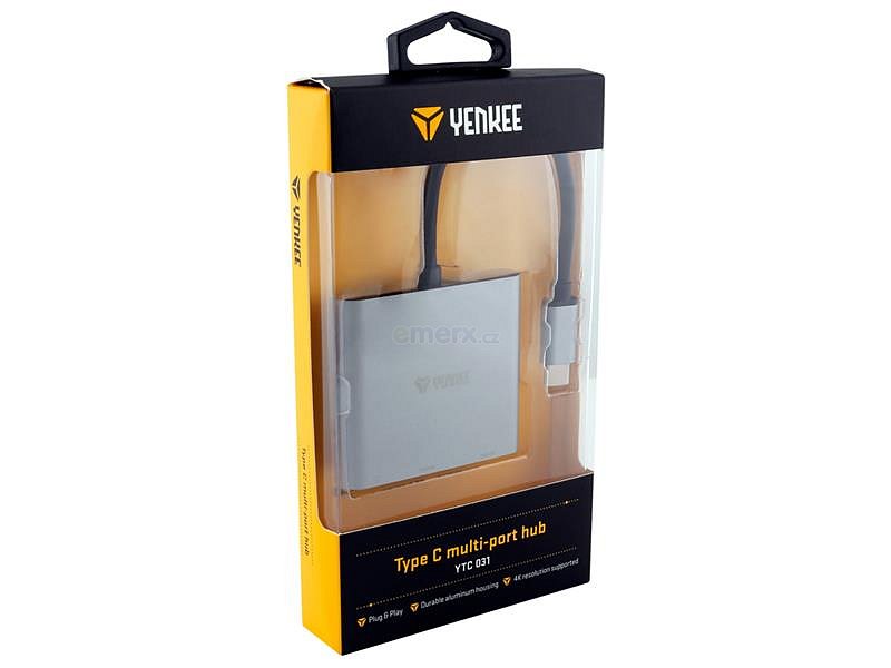 Adaptér YENKEE YTC 031 USB C na HDMI, USB,C,A