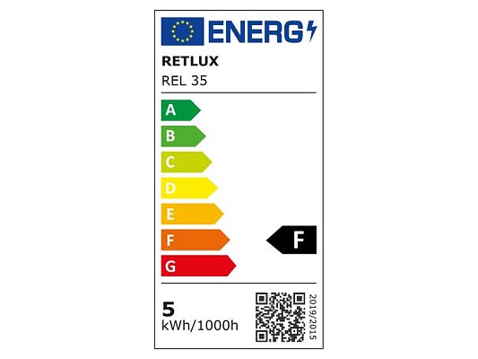 Žárovka LED E14 5W C37 bílá teplá RETLUX REL 35 4ks