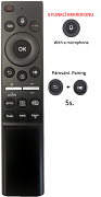 Český návod pro dálkový ovladač Samsung SMART Bluetooth univerzální dálkový ovladač netflix, prime video, samsung tv, hulu, www, rakuten tv.