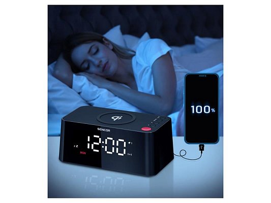 Hodiny s budíkem SENCOR SDC 7600 Qi