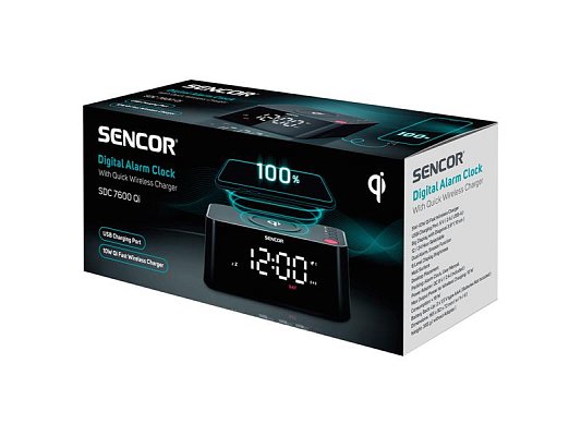 Hodiny s budíkem SENCOR SDC 7600 Qi