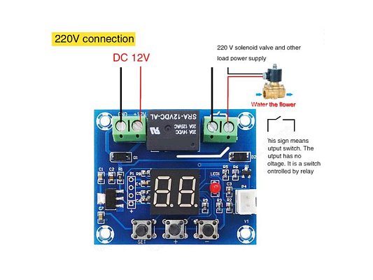 Modul XH-M214 pro automatickou závlahu včetně sondy