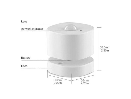 Smart detektor pohybu MOES PIR Motion Sensor ZigBee Tuya