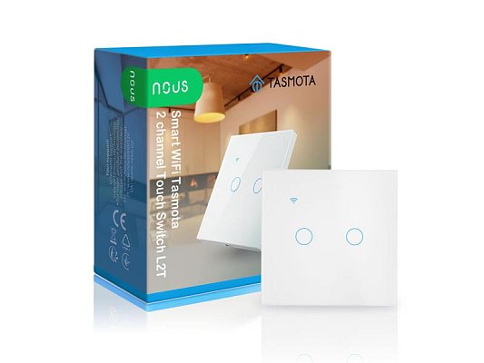 Smart vypínač osvětlení NOUS L2T WiFi Tasmota