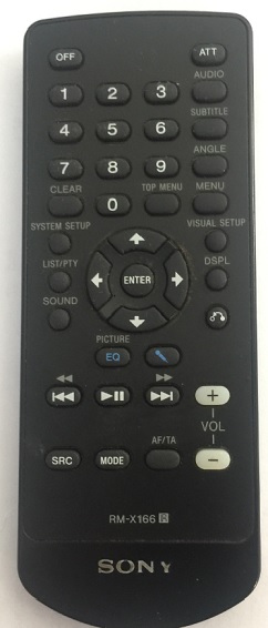 Sony RM-X166 náhradní dálkový ovladač pro MEX-DV1000