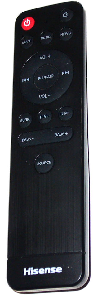 Hisense EN214C1H originální dálkový ovladač pro soundbar Hisense