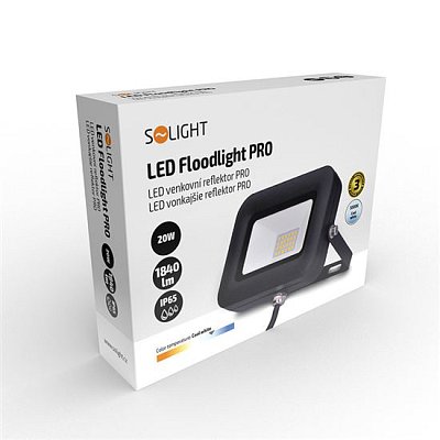 LED reflektor SOLIGHT WM-20W-L Pro 20W