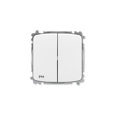 Tango přepínač sériový lustrový (řazení 5), IP44, zapuštěný, bílý