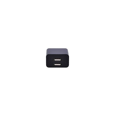 USB nabíjecí adaptér 2x USB, 3100mA max., AC 230V, černý