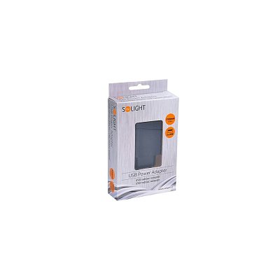 USB nabíjecí adaptér 2x USB, 3100mA max., AC 230V, černý