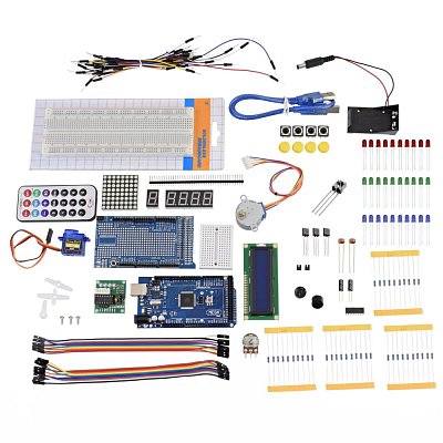 Základní kit s klonem MEGA 2560 R3. 