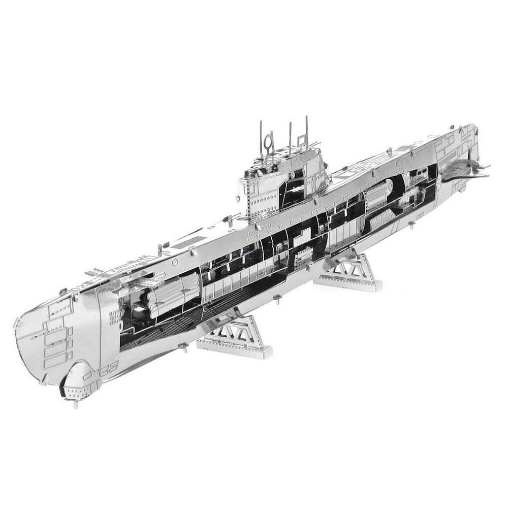 Stavebnice 3D kovového modelu German U-boat type XXI