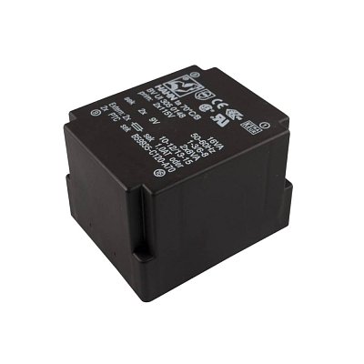 UI30; 2x2x9V/0,888A; 16VA; 2x115V; 53x44,2x37,6mm