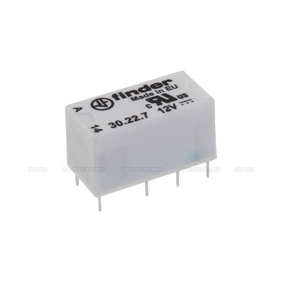Elektromagnetické relé s DC cívkou 12V/2A
