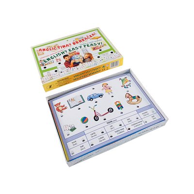 Výuková hračka pro všechny děti, které se začínají učit angličtinu, ale i pro pokročilejší, kteří si chtějí zopakovat 160 z nejčastěji používaných anglických slovíček...