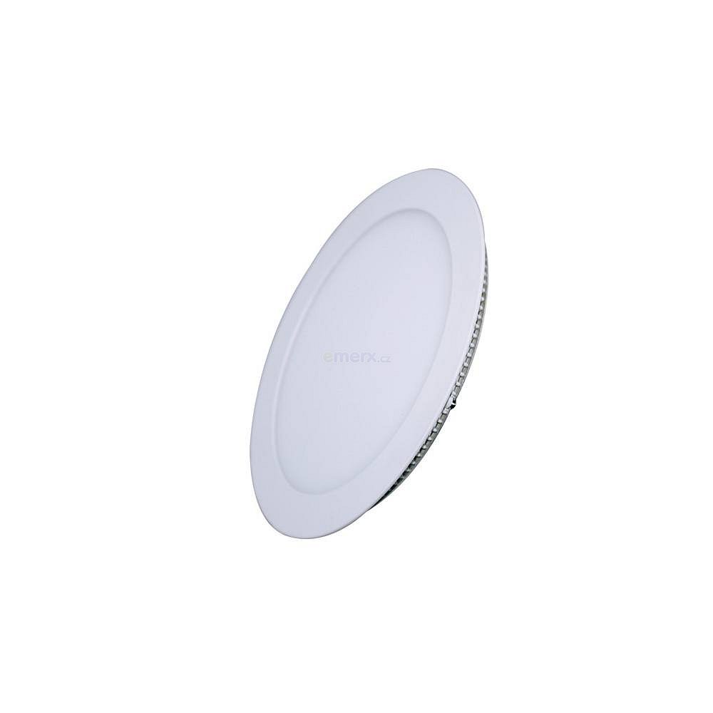 LED mini panel, podhledový 230VAC, 18W, 1530lm, tenký, kulatý, bílý