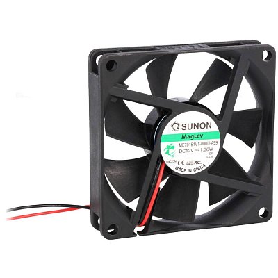 12V/113mA; 1,36W; 70x70x15mm; 3300 RPM; 31,5dB; VAPO MagLev