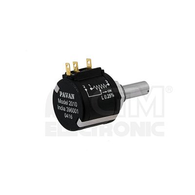 Potenciometr víceotáčkový, horizontální, 100R, lineární, mono