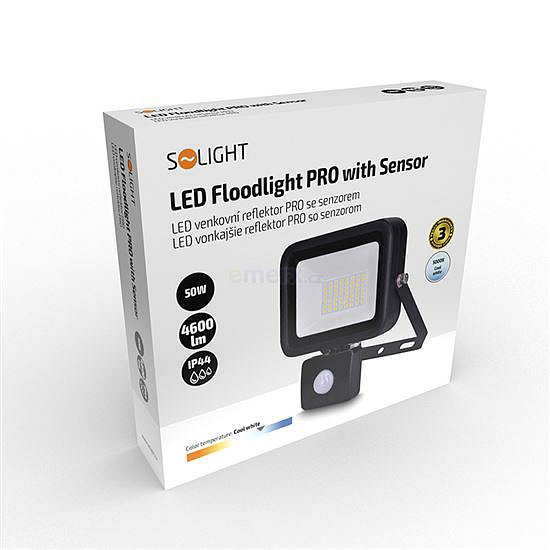 LED reflektor SOLIGHT WM-50WS-L Pro 50W