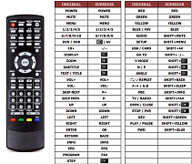 Denver DVU-1238DVBT náhradní dálkový ovladač jiného vzhledu