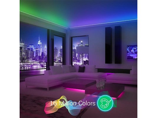 Smart LED pásek 24V 30LED/m IP44 12W RGB NOUS F6 5m Bluetooth Tuya