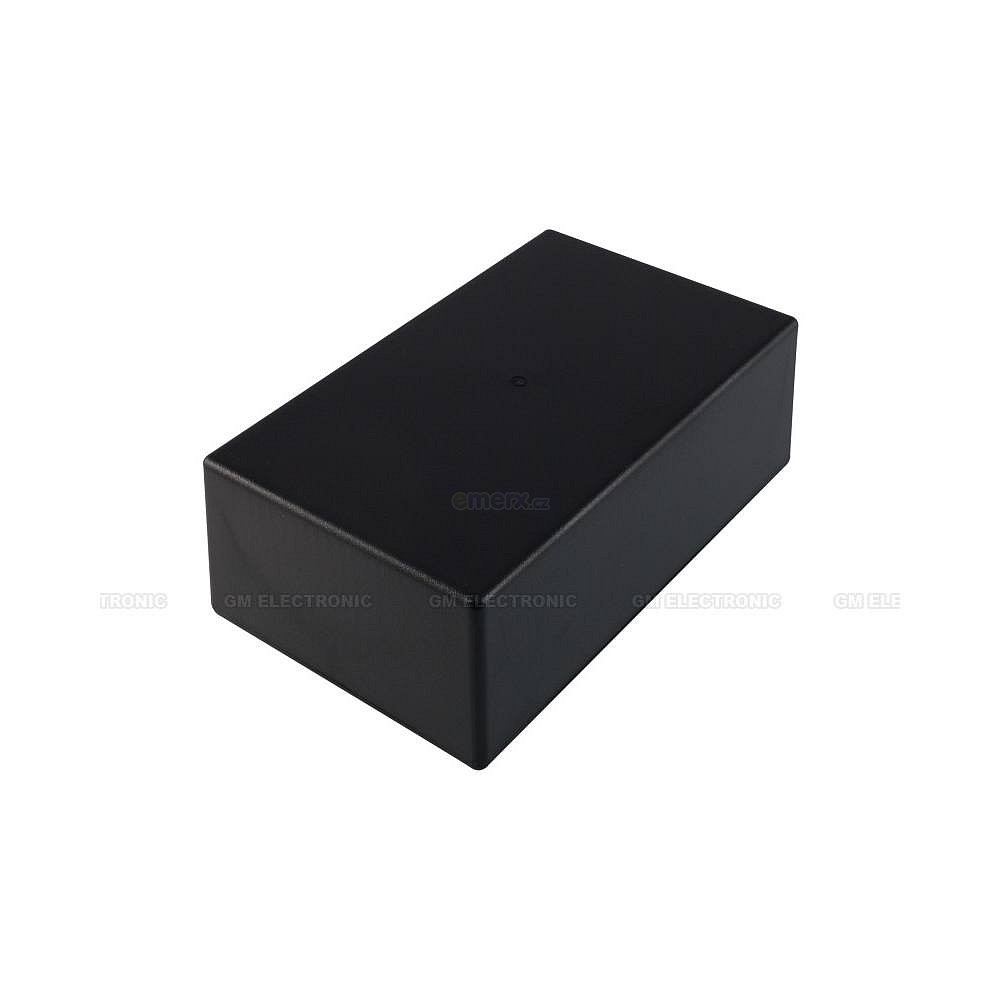 Krabička plastová; dvoudílná; 160x95x55mm; ABS; černá