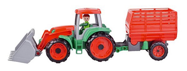 Dětský traktor s přívěsem LENA Truxx 53cm