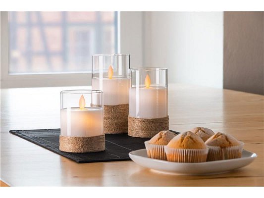 Vosková LED svíčka GOOBAY 60343 sada 3ks