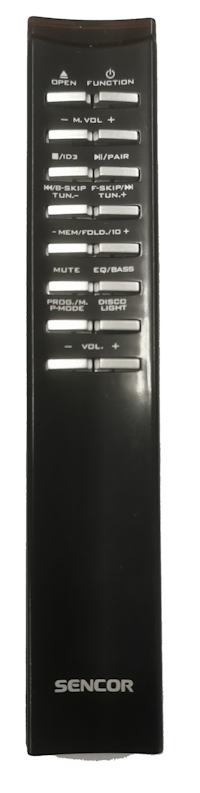 Sencor SMC 8000B, SMC8000B originální dálkový ovladač