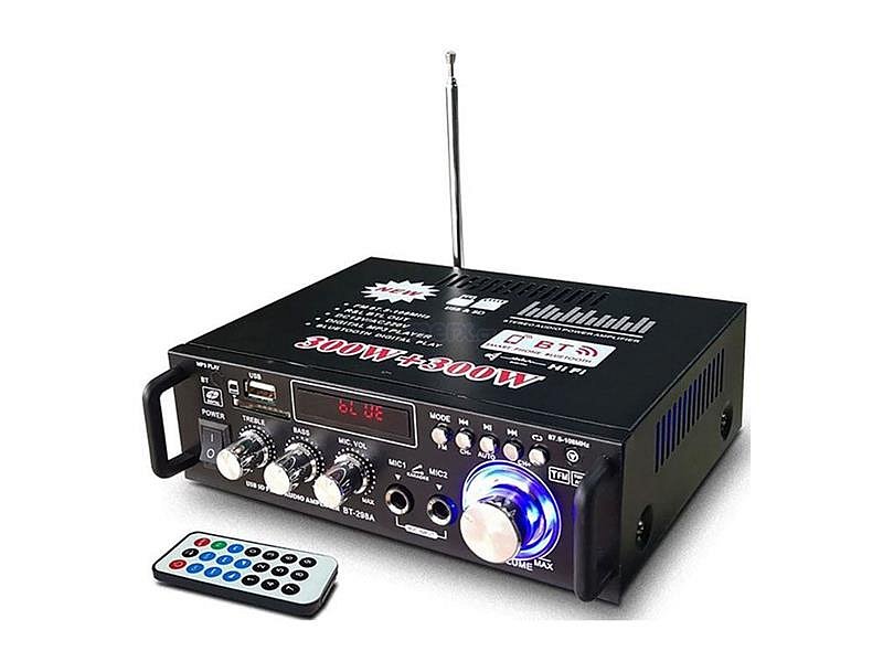 Zesilovač, rádio, bluetooth, přehrávač MP3, karaoke BT-298A