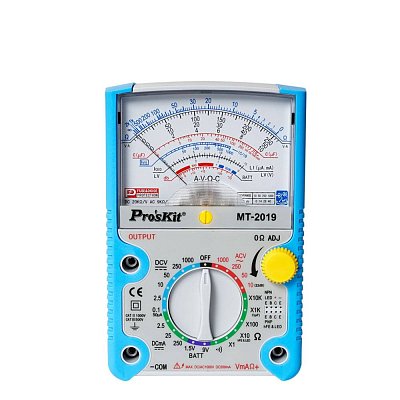 Analogový multimetr DC: 0..1000V/ 0..250mA, AC: 0..1000V, max 10kOhm