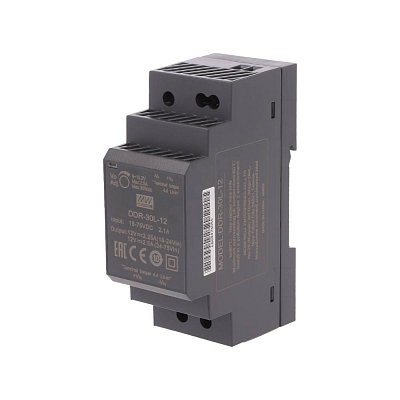 DC/DC měnič na DIN lištu 30W, 18..75V -> 12V/2,5A
