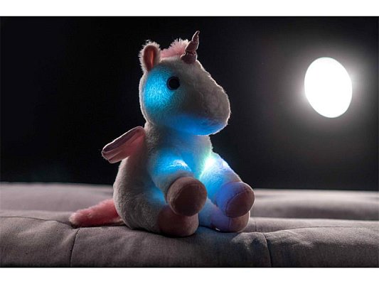 Dětský plyšový jednorožec s křídly TEDDIES 38cm
