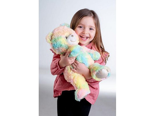 Dětský plyšový medvídek TEDDIES duhový 40cm