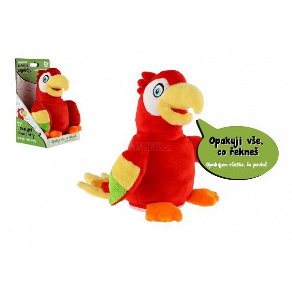 Dětský plyšový papoušek Jaroušek TEDDIES 16cm