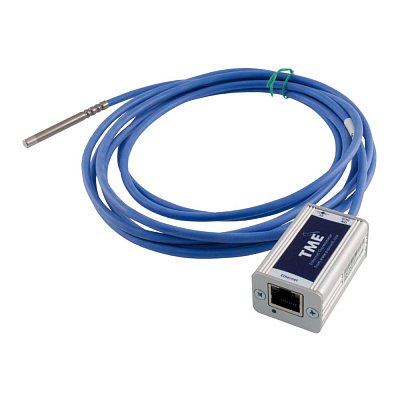 Teploměr s rozhraním Ethernet, kabel 3m, -55°C do +125°C