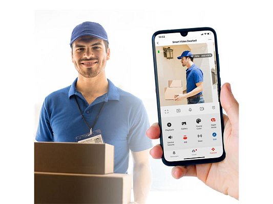 Smart videotelefon DELIGHT 55386WH WiFi