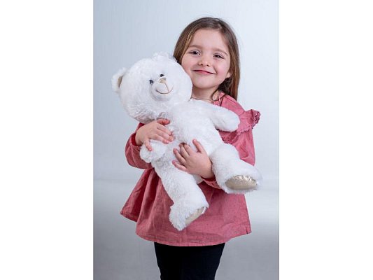 Dětský plyšový medvídek TEDDIES bílý 40cm