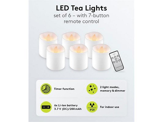Svíčka LED GOOBAY 64603 sada 6ks