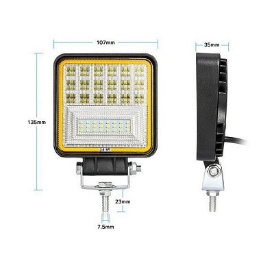 Světlo na pracovní stroje LED T764D, 12-24V