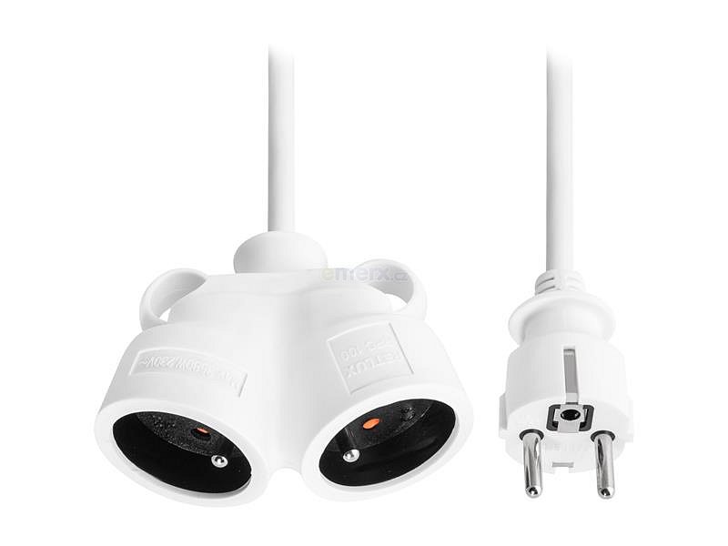 Prodlužovací kabel 2 zásuvky 2m RETLUX RPC 100