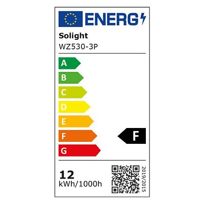 Žárovka LED E27 12W A60 bílá teplá SOLIGHT WZ530-3P