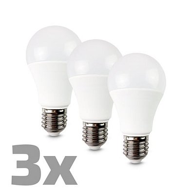 Žárovka LED E27 12W A60 bílá teplá SOLIGHT WZ530-3P