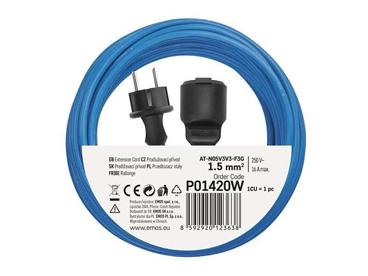 Prodlužovací kabel 20m EMOS P01420W