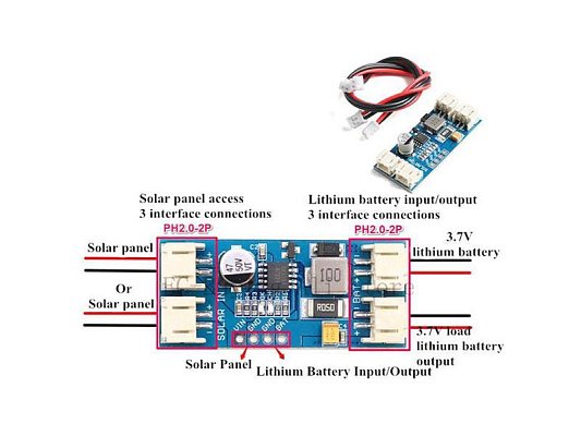 Solární regulátor MPPT modul CN3791 pro solární panel 6V