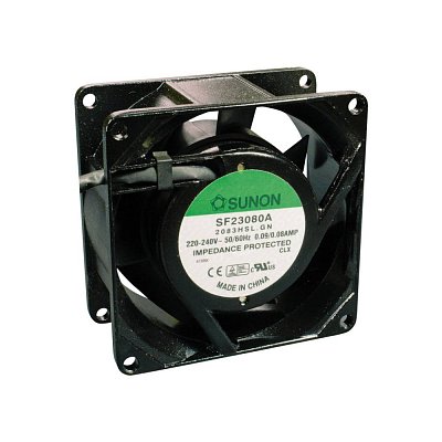 230V/90mA; 18W; 80x80x38mm; 2300 RPM; 31dB; kluzné